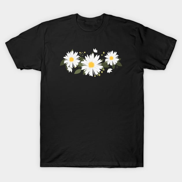 Daisy flowers T-Shirt by anema